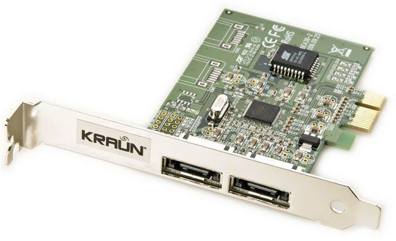 Kraun eSATA PCI Express Eingebaut eSATA Schnittstellenkarte/Adapter