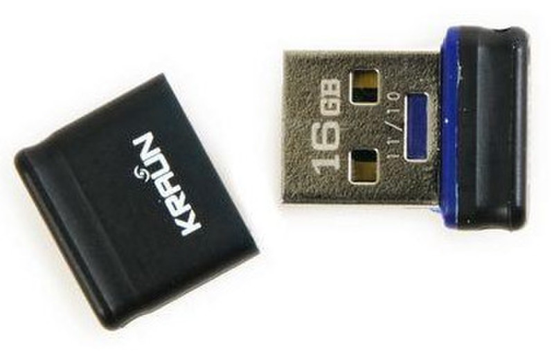 Kraun Mikra 16 GB 16GB USB 2.0 Type-A Black,Blue USB flash drive