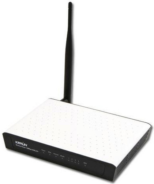 Kraun KR.KQ Schnelles Ethernet Schwarz, Weiß WLAN-Router