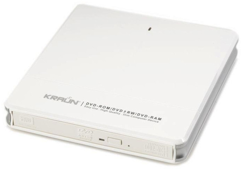 Kraun KR.QW DVD+R DL White optical disc drive