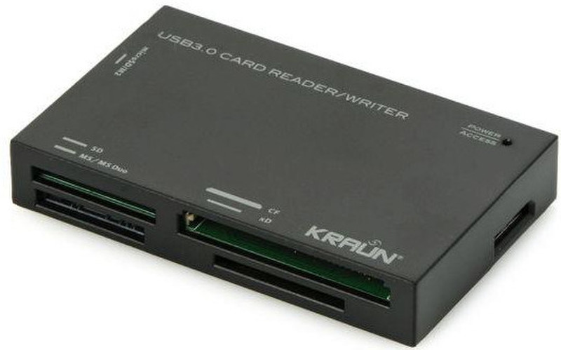 Kraun KR.S6 USB 3.0 Black card reader