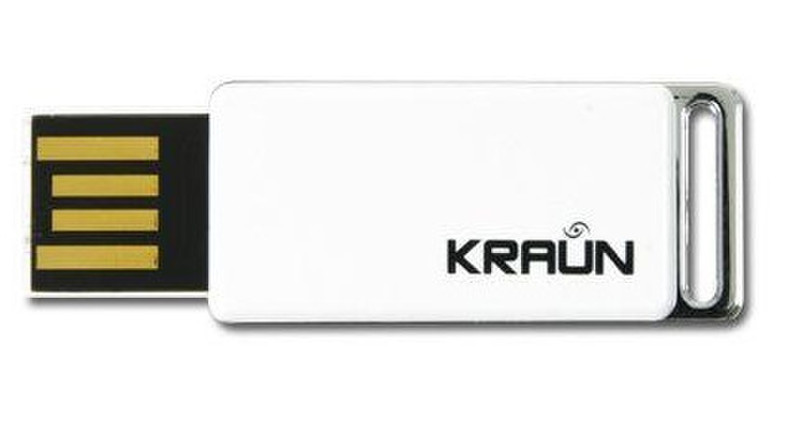 Kraun Mini Sliding 4GB 4ГБ USB 2.0 Белый USB флеш накопитель