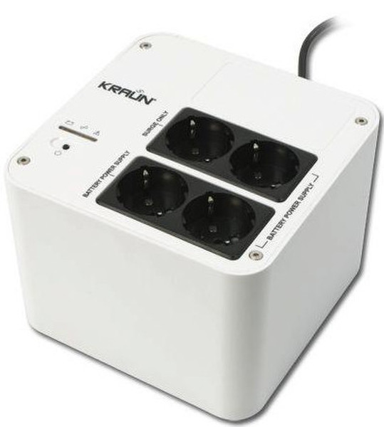 Kraun Compact 720VA 360W 720VA 4AC outlet(s) Compact White uninterruptible power supply (UPS)