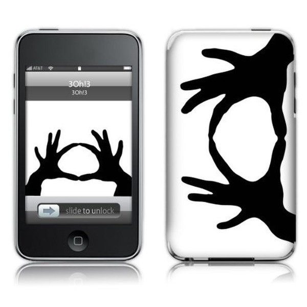 MusicSkins MS-3OH310004 Cover case Черный, Белый чехол для мобильного телефона
