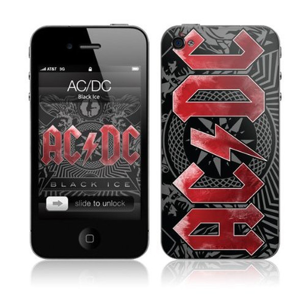 MusicSkins MS-ACDC30133 Cover case Черный, Красный чехол для мобильного телефона