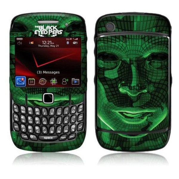 MusicSkins MS-BEP10044 Cover case Черный, Зеленый чехол для мобильного телефона