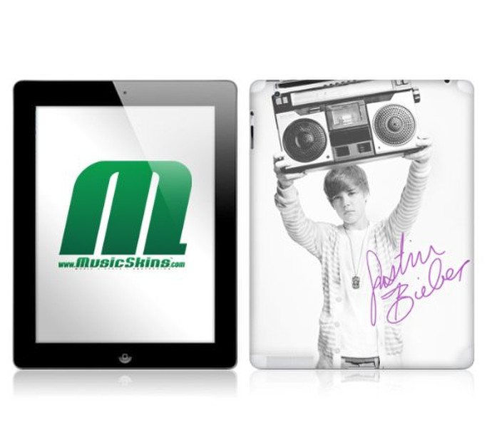 MusicSkins MS-JB80250 Cover case Schwarz, Weiß Tablet-Schutzhülle