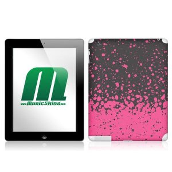 MusicSkins Sneaker Freaker Pink Splatter Skin For Apple iPad 2 Cover Black,Pink