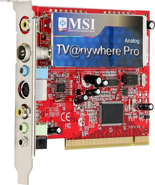 MSI TV@nywhere Pro Внутренний Аналоговый PCI