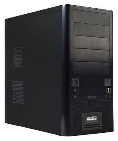 Gigabyte Triton 180, Black Midi-Tower Black computer case