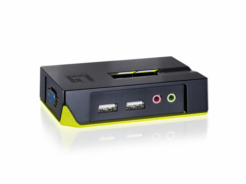LevelOne 2-Port USB KVM Switch with Audio