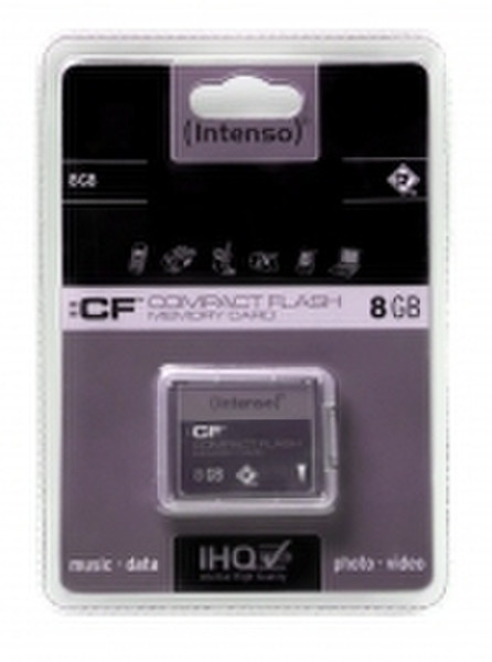 Intenso Compact Flash Card 8 GB 8ГБ CompactFlash карта памяти