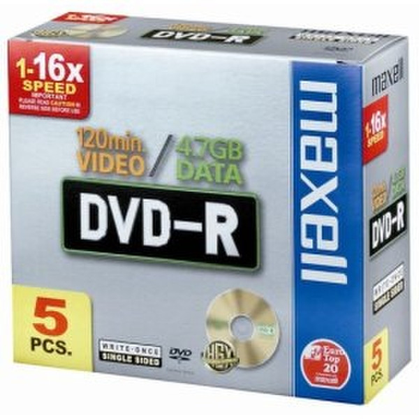 Maxell 5 x DVD-R 4.7GB DVD-R 5Stück(e)