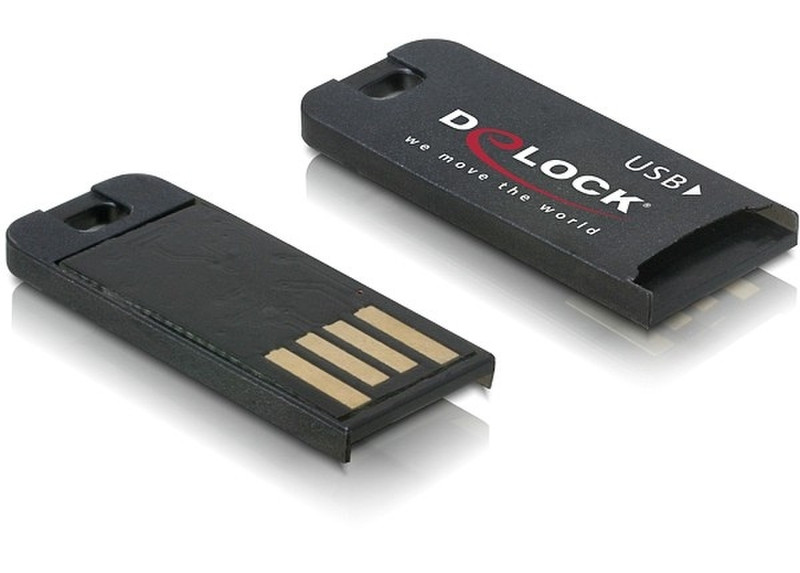 DeLOCK 91648 USB 2.0 Черный устройство для чтения карт флэш-памяти