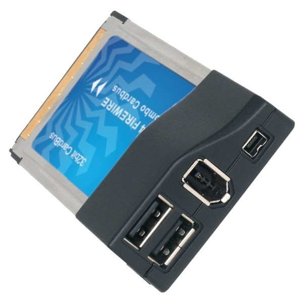 MS-Tech PCMCIA Combo Card USB 2.0 Schnittstellenkarte/Adapter