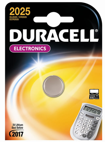 Avery Duracell Elek. Batterie DL2025, 1er Lithium-Ion (Li-Ion) 3V Nicht wiederaufladbare Batterie