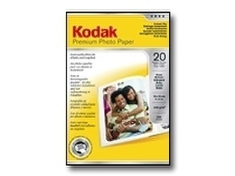 Kodak Premium Photo Paper, Glossy, 240 g/m2, 2x 60 Sheets, 100x150mm photo paper