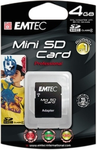 Emtec Mini SD 4GB 4GB MiniSD Speicherkarte