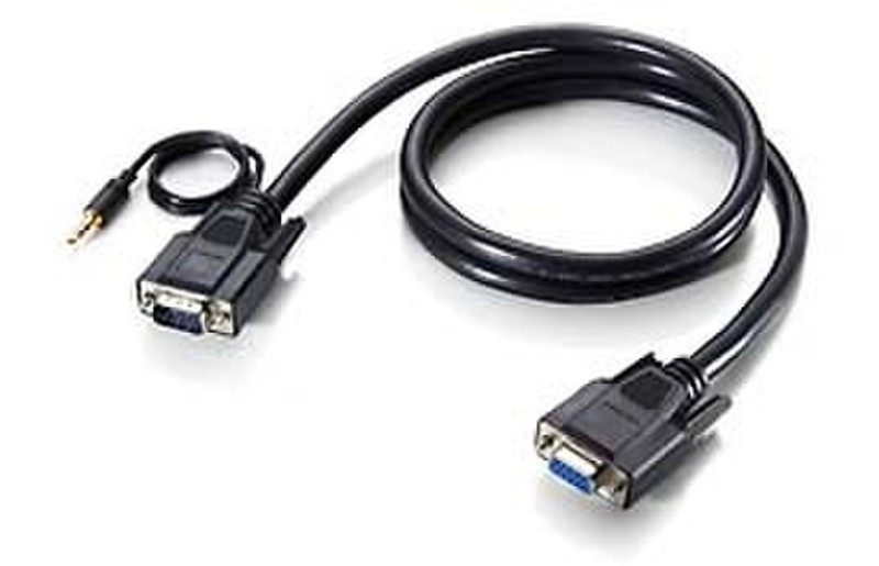 LevelOne VGA-0010 1м VGA (D-Sub) VGA (D-Sub) Черный VGA кабель