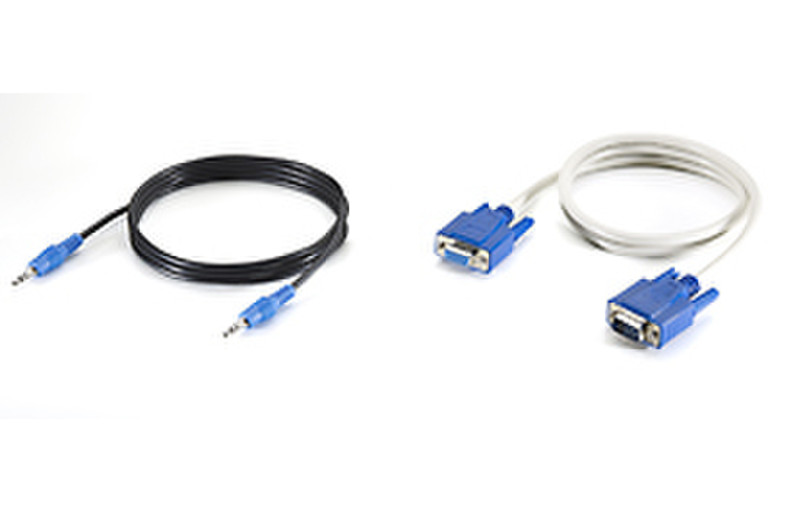 LevelOne AVC-0010 1м VGA (D-Sub) + 3.5mm VGA кабель