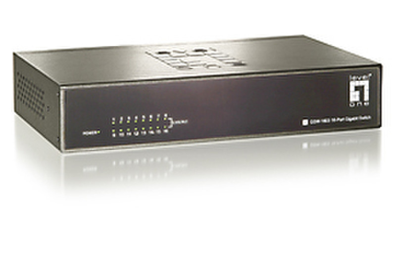 LevelOne GSW-1603 ungemanaged Silber Netzwerk-Switch
