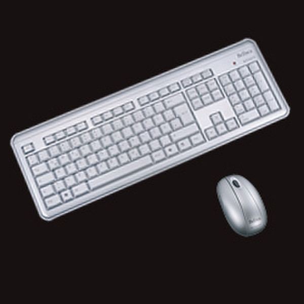 Belinea s.board and s.mouse Беспроводной RF Белый клавиатура