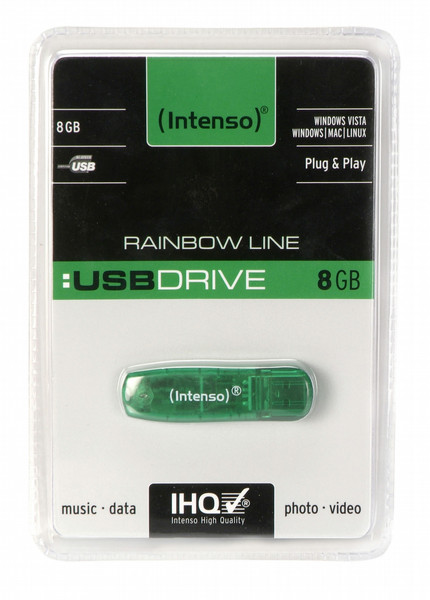 Intenso Rainbow Line 8GB USB Drive 8GB memory card
