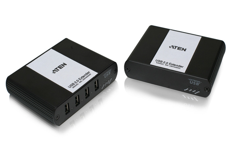 Aten UEH4002 AV transmitter & receiver Schwarz Audio-/Video-Leistungsverstärker