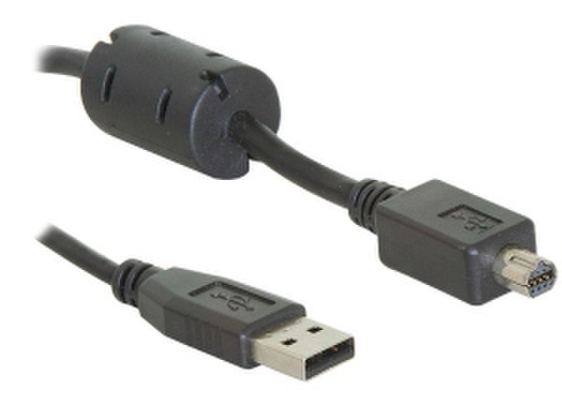 DeLOCK USB cable 2.0 mini 8Pin 1,5m 1.5м USB A Черный кабель USB
