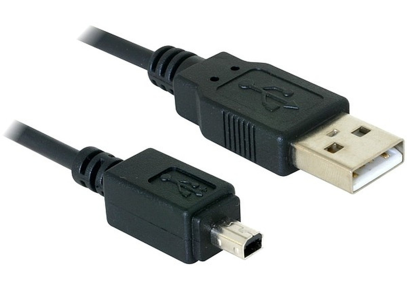 DeLOCK Camera cable USB-B mini 4pin > USB-A 1,5m male-male 1.5м Mini-USB B USB A Черный кабель USB
