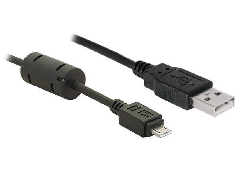 DeLOCK Cable USB 2.0 -A to USB-micro A - 5m 5м USB A Micro-USB A Черный кабель USB