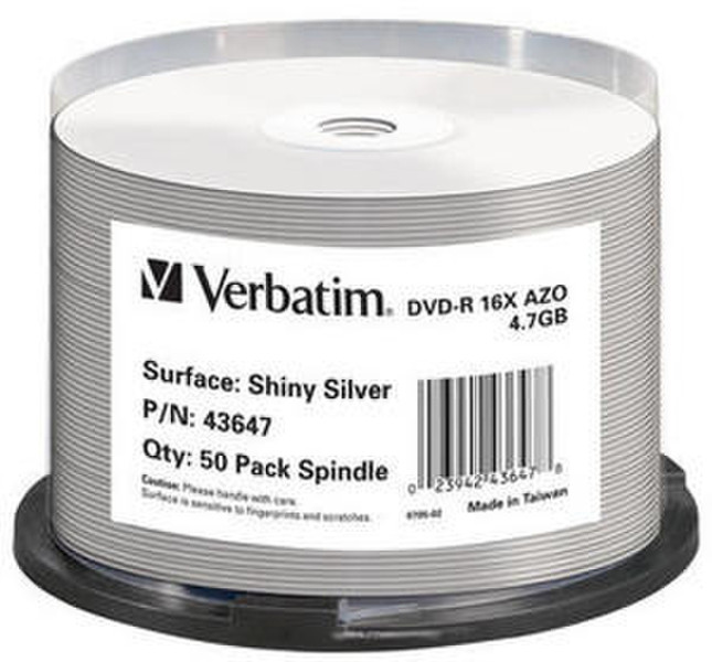 Verbatim DVD-R Shiny Silver 4.7ГБ DVD-R 50шт