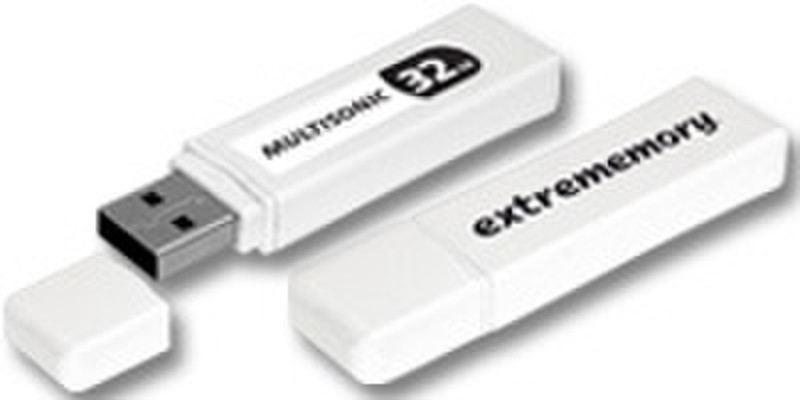 Extrememory USB Drive MULTISONIC 2GB 2GB USB 2.0 Typ A Weiß USB-Stick