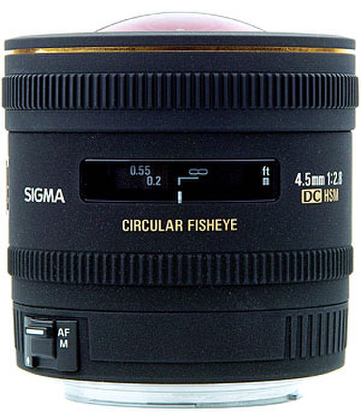 Sigma 4.5mm F2.8 EX DC Circular Fisheye HSM SLR Wide fish-eye lens Schwarz