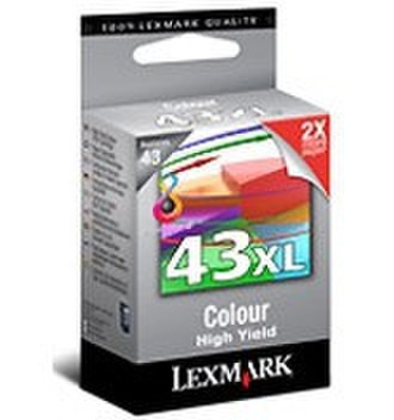 Lexmark No.43XL Color Print Cartridge BLISTER ink cartridge