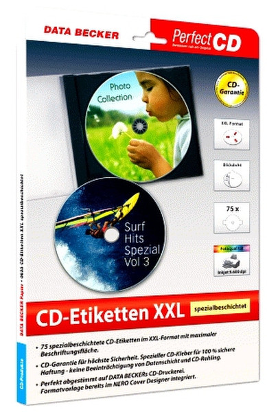Data Becker CD-Etiketten XXL spezial (3on1)