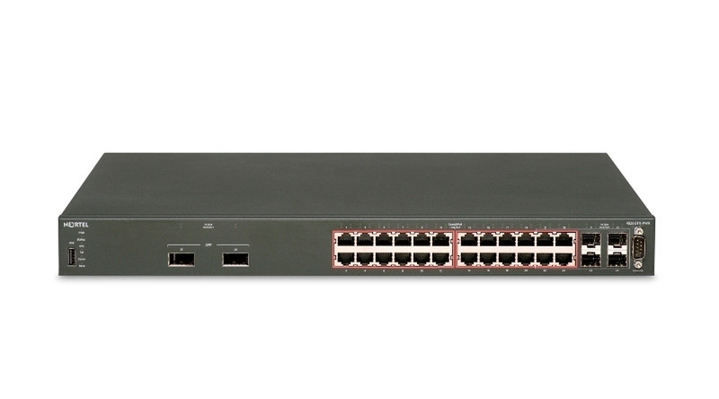 Nortel Ethernet Routing Switch 4526GTX-PWR gemanaged Energie Über Ethernet (PoE) Unterstützung Schwarz