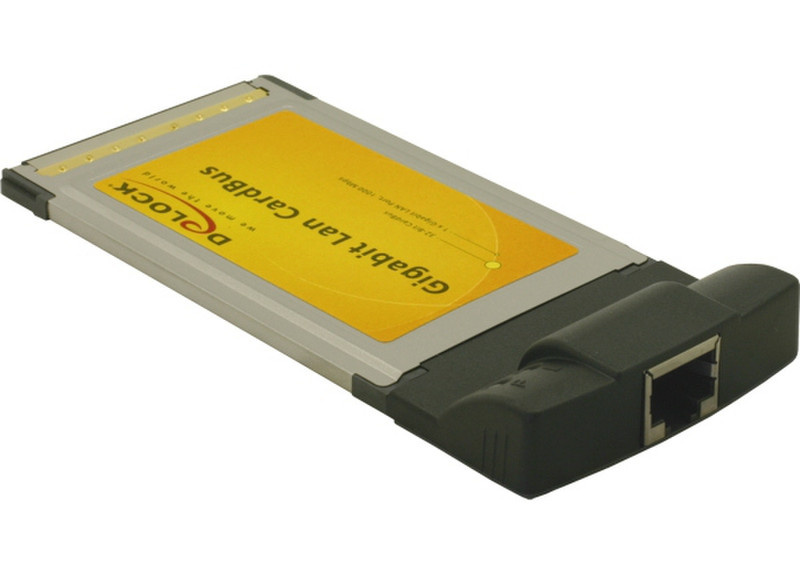 DeLOCK Gigabit LAN CardBus Card 1000Mbit/s networking card