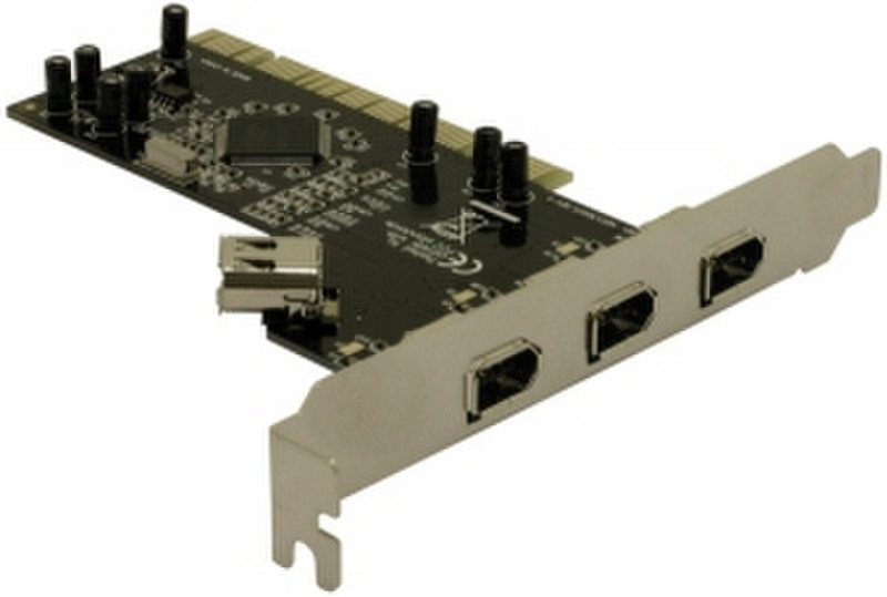 DeLOCK FireWire PCI Card, 3+1 Port Eingebaut 400Mbit/s Netzwerkkarte