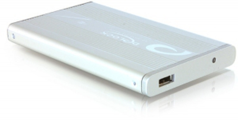 DeLOCK 2.5“ External enclosure SATA HDD to USB 2.0 Cеребряный