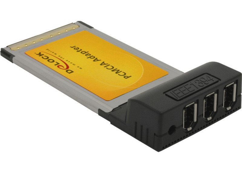 DeLOCK FireWire PCMCIA Adapter интерфейсная карта/адаптер