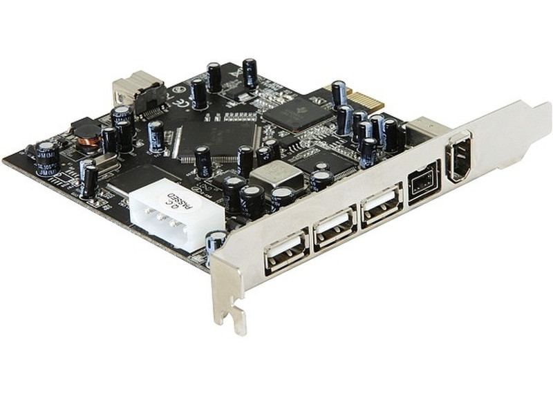 DeLOCK Combo USB 2.0/FireWire PCI Express Card interface cards/adapter