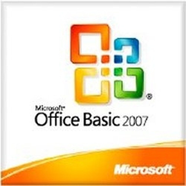 Microsoft Office Basic 2007, Win32, IT, 3pk 1пользов. ITA