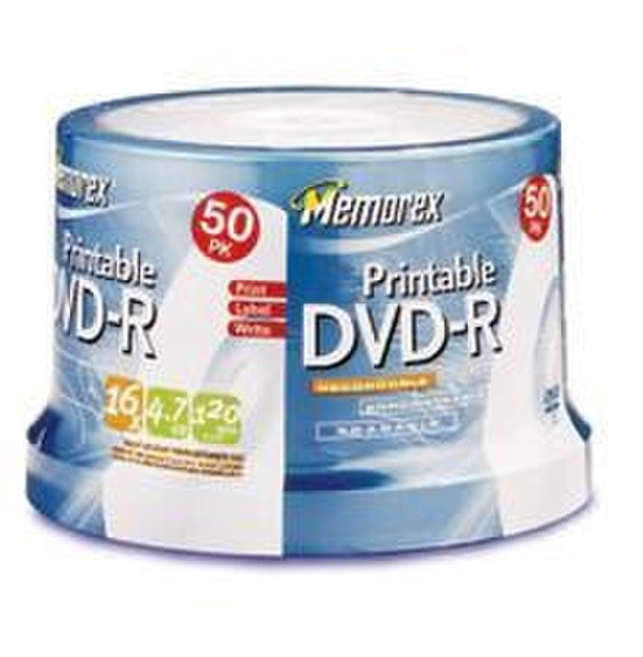 Memorex Printable DVD-R 4.7GB DVD-R 50Stück(e)