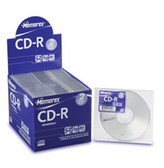 Memorex CD-R 80 + Slimline Jewel Case CD-R 700MB 2pc(s)