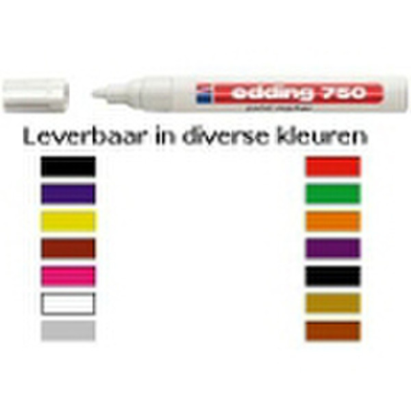 Edding 750 Paint Marker Black (10) маркер