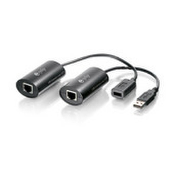 Equip USB 1.1 Extender Cat5e USB 1.1 Cat.5e Черный кабельный разъем/переходник
