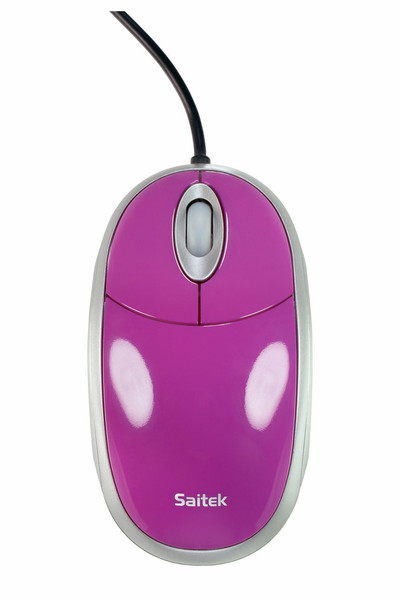 Saitek Desktop Optical Mouse Violet USB Optisch 800DPI Maus