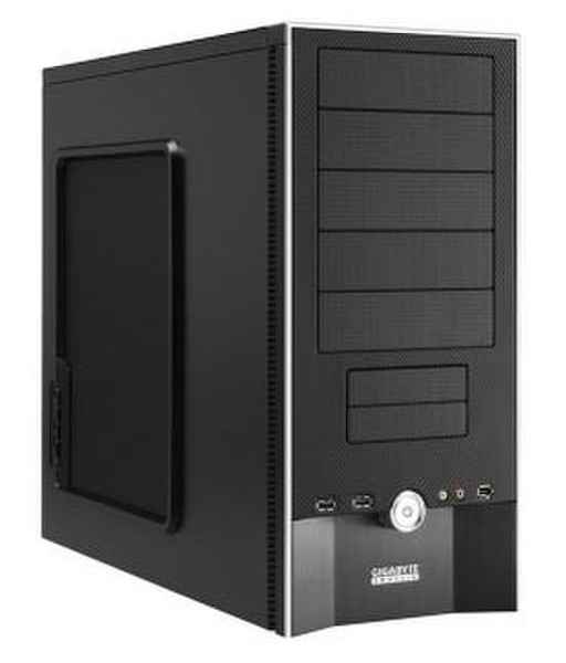 Gigabyte iSolo 210, Black Midi-Tower Black computer case