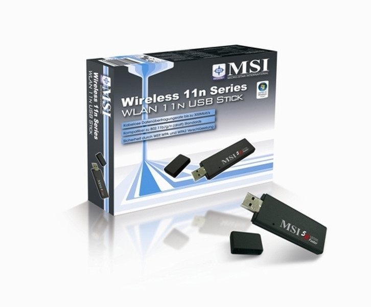 MSI US70SE - Wireless USB 2.0 Adapter USB 2.0 интерфейсная карта/адаптер